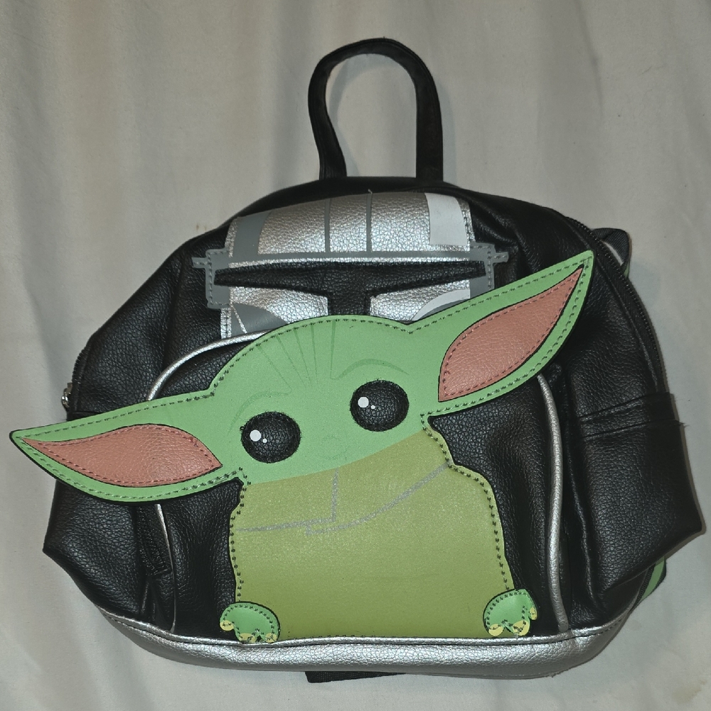 Star Wars Disney Green Baby Yoda Grogu The Child Mandalorian Mini Backpack